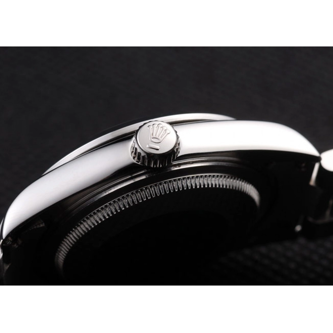 Aaa fake watches Explorer 98087 Black Dial Rolex Polished Steel Stainless 0715